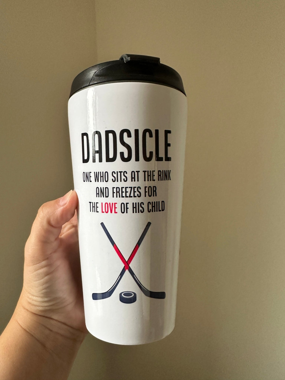 Dadsicle TRAVEL MUG - Pretty by Her- handmade locally in Cambridge, Ontario