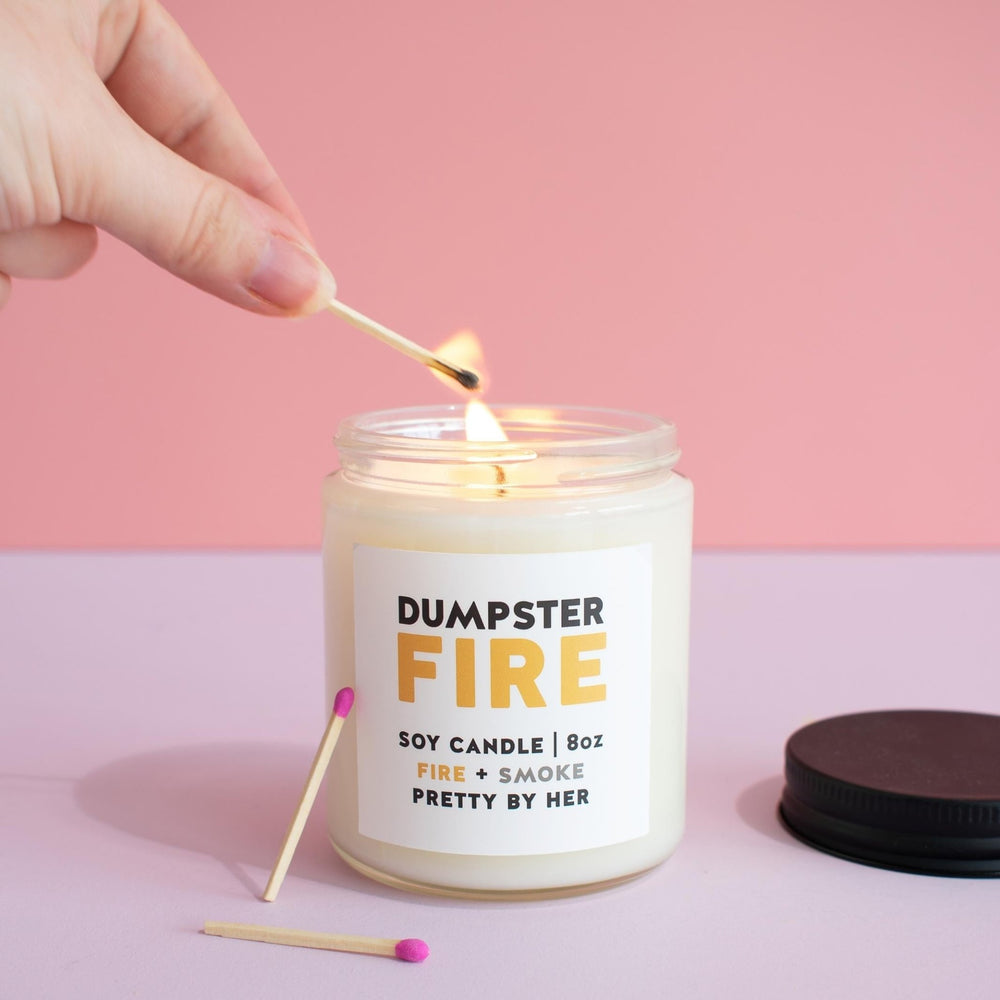 Dumpster Fire | Candle - Pretty by Her- handmade locally in Cambridge, Ontario