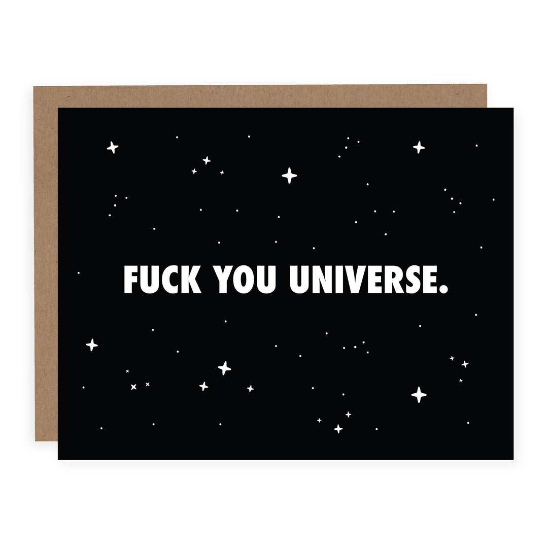 Fuck You Universe | Card - Pretty by Her- handmade locally in Cambridge, Ontario