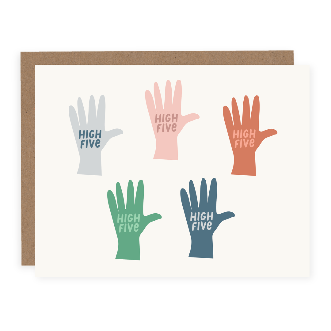 High Five | Card - Pretty by Her- handmade locally in Cambridge, Ontario