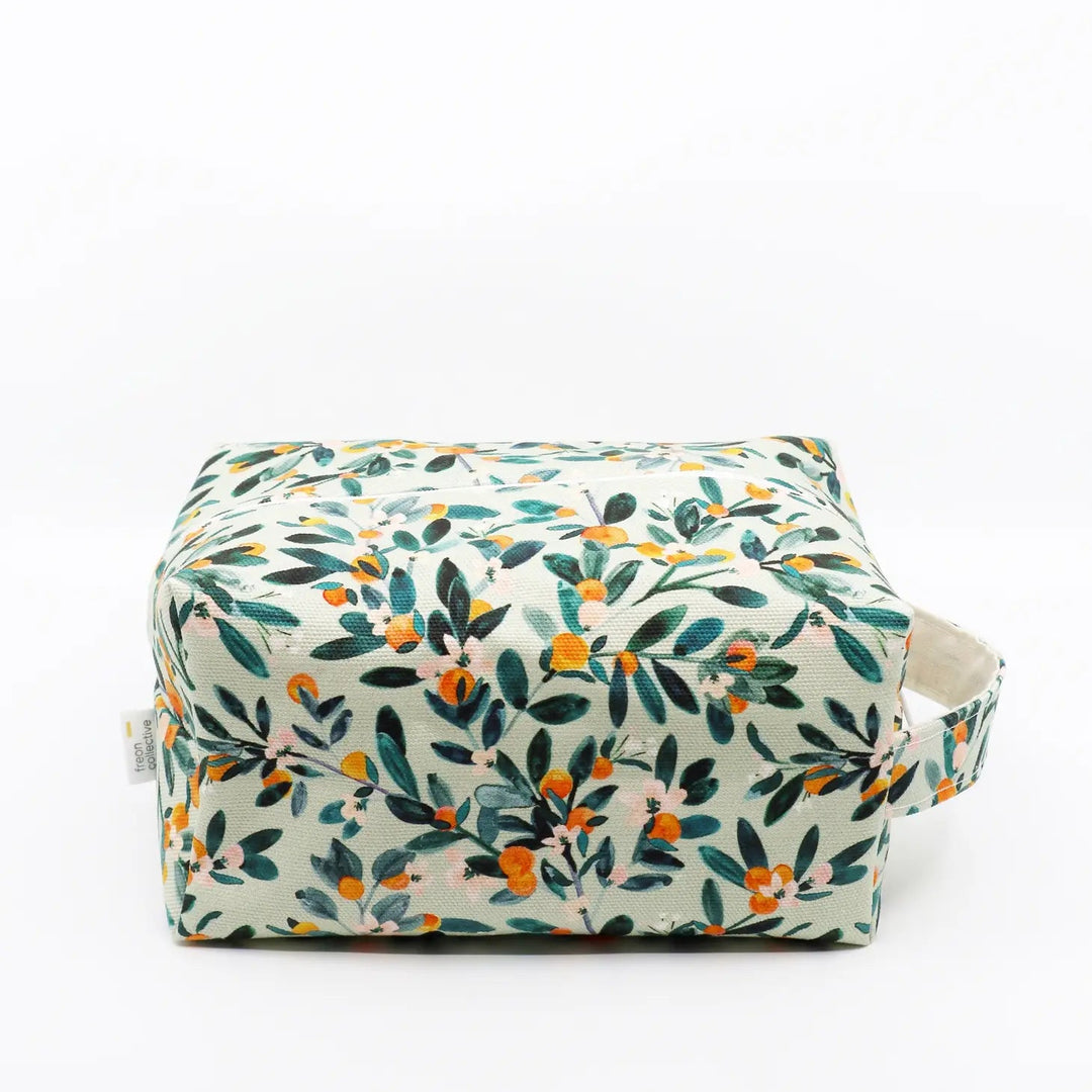 Makeup Bag Sage Citrus | Freon Collective - Pretty by Her- handmade locally in Cambridge, Ontario