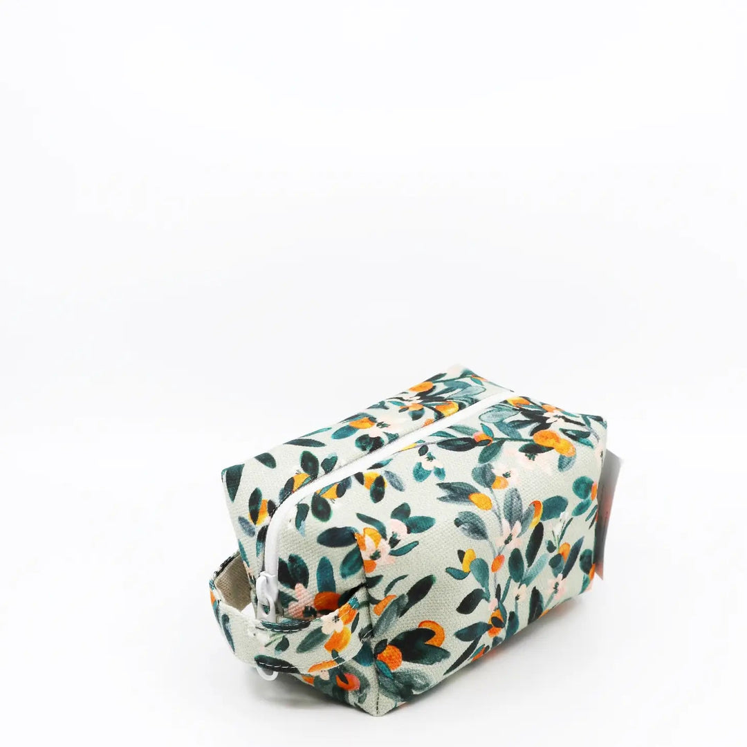 Mini Makeup Bag Sage Citrus | Freon Collective - Pretty by Her- handmade locally in Cambridge, Ontario