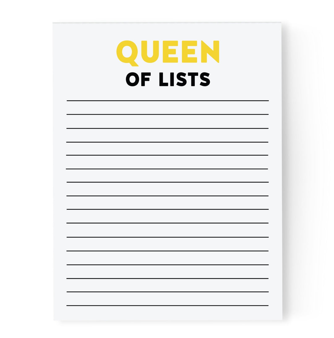 Queen of Lists | Notepad - Pretty by Her- handmade locally in Cambridge, Ontario