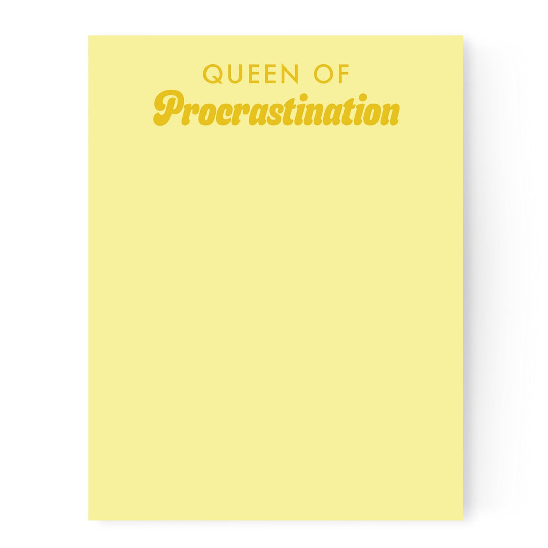 Queen of Procrastination | Notepad - Pretty by Her- handmade locally in Cambridge, Ontario