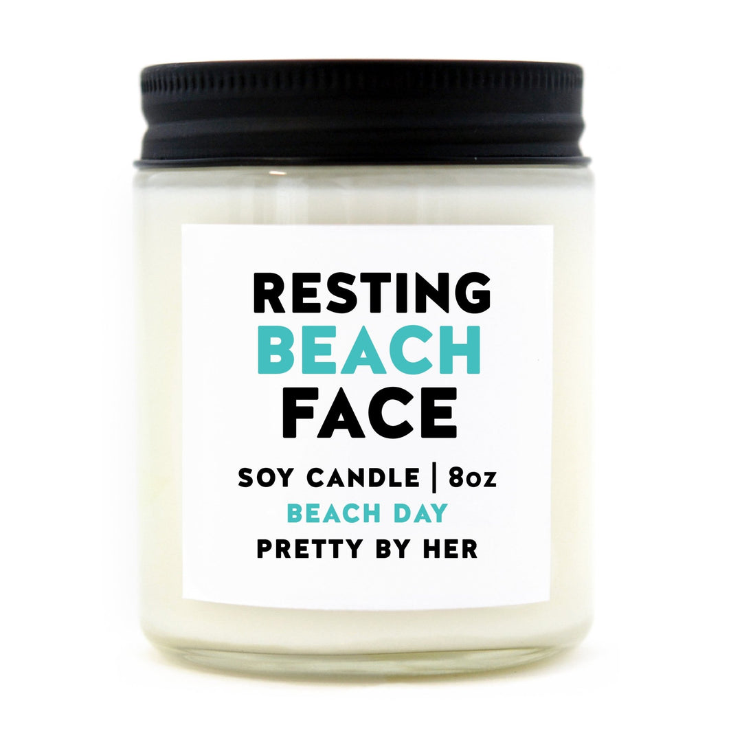 Resting Beach Face | Candle - Pretty by Her- handmade locally in Cambridge, Ontario