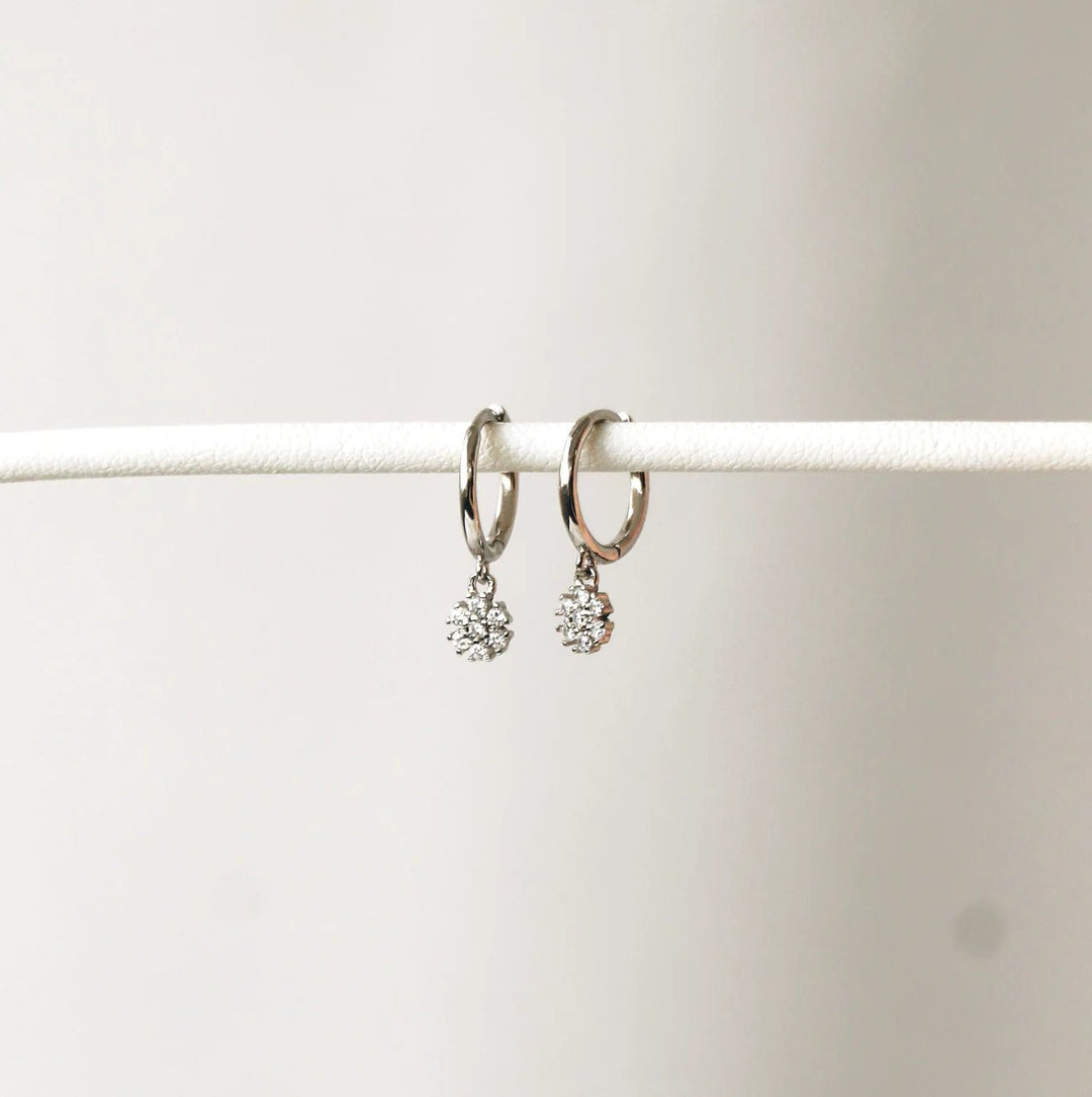 Sabona Silver Hoop Earrings | Horace Jewelry - Pretty by Her- handmade locally in Cambridge, Ontario
