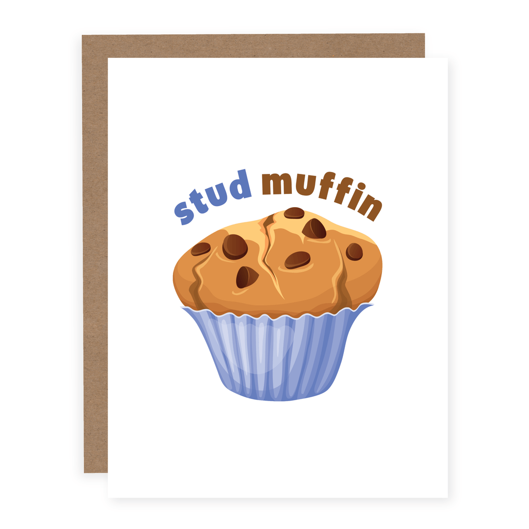 Stud Muffin | Card - Pretty by Her- handmade locally in Cambridge, Ontario