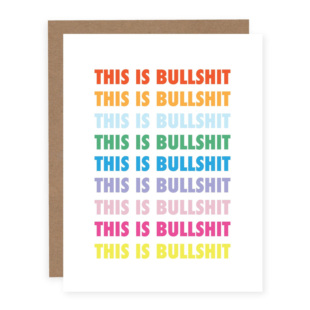 This is Bullshit | Card - Pretty by Her- handmade locally in Cambridge, Ontario