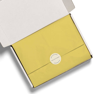 Butter Yellow tissue paper: 8 Sheets