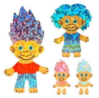 Sparkle Troll Stickers Vintage Inspired