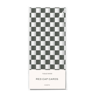 Black Checkers tissue paper: 5 Sheets
