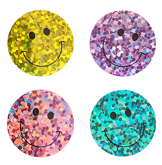 Sparkle Happy Face Fun Stickers