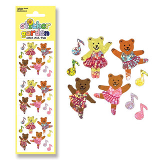 Sparkle Ballerina Bears Mini Sticker Sheet