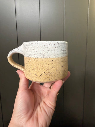 Snow On the Beach Speckled Mug