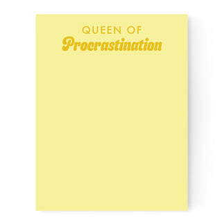 Queen of Procrastination Notepad