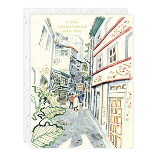 Adventuring With You - Love + Friendship Card - Pretty by Her- handmade locally in Cambridge, Ontario
