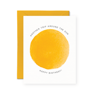 Another Trip Around The Sun Birthday Card - Pretty by Her - handmade locally in Cambridge, Ontario