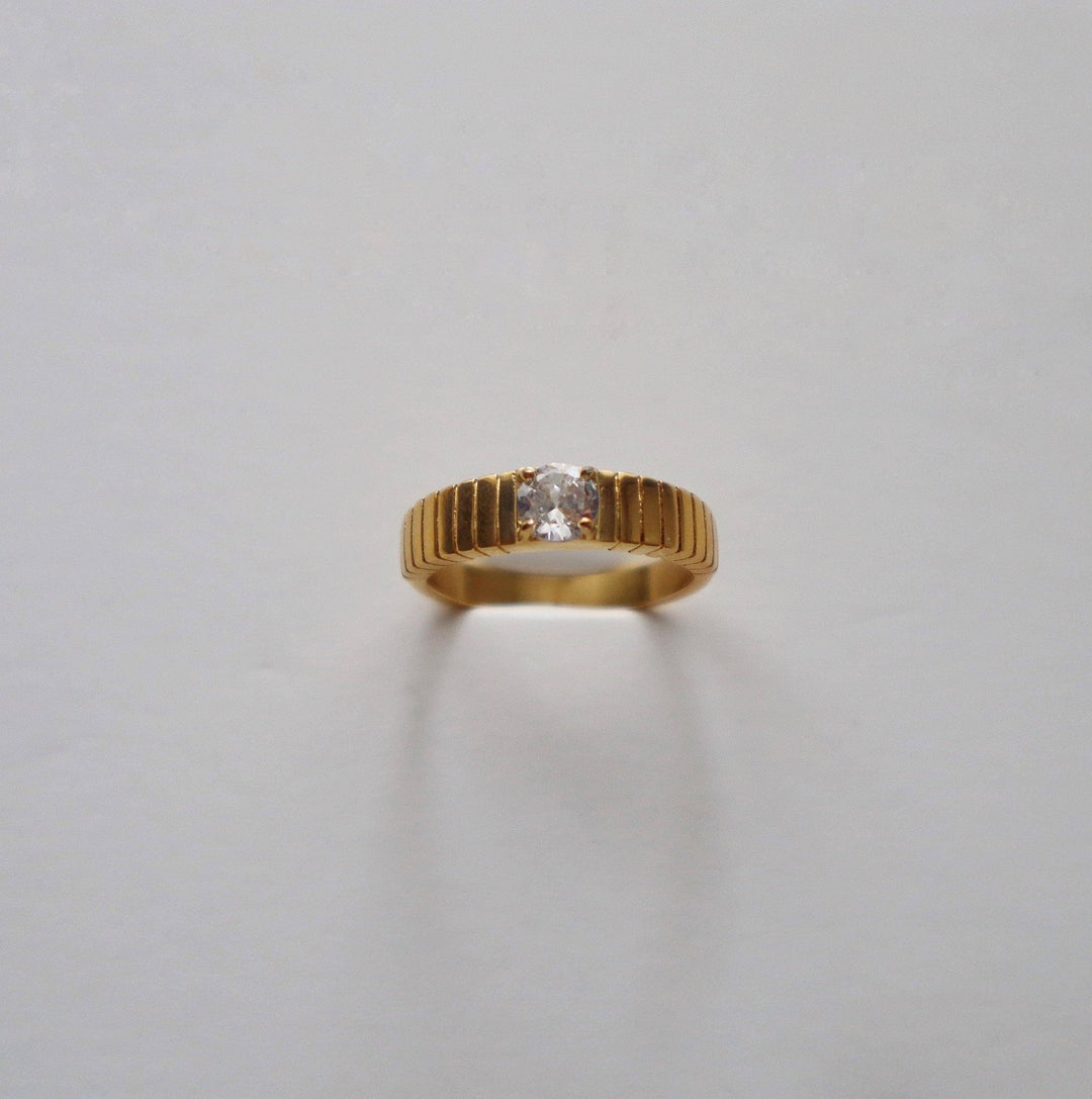 Ashlyn Ring CZ Chunky - Pretty by Her - handmade locally in Cambridge, Ontario