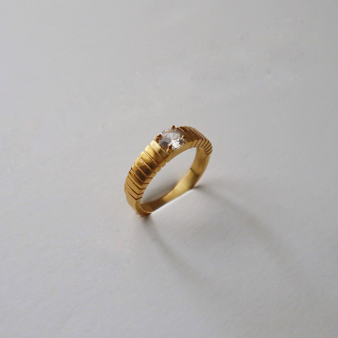 Ashlyn Ring CZ Chunky - Pretty by Her - handmade locally in Cambridge, Ontario