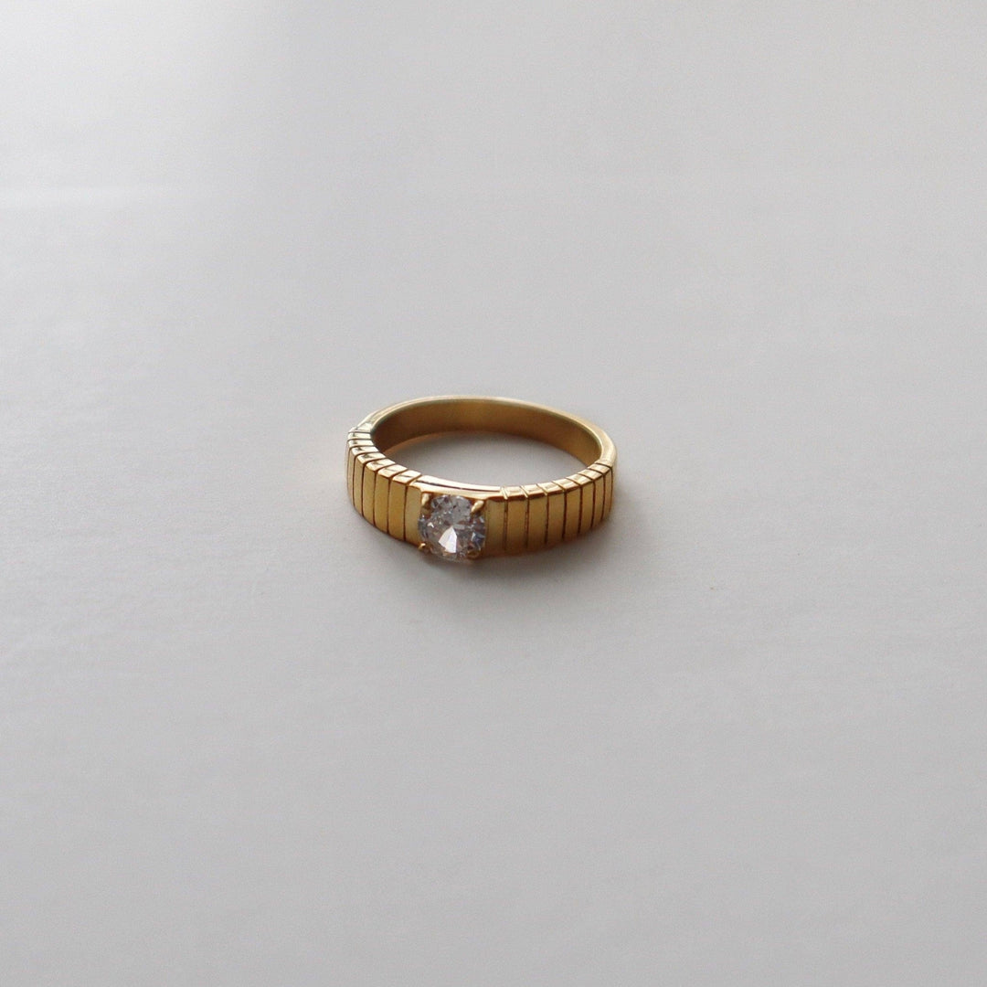 Ashlyn Ring CZ Chunky - Pretty by Her - handmade locally in Cambridge, Ontario