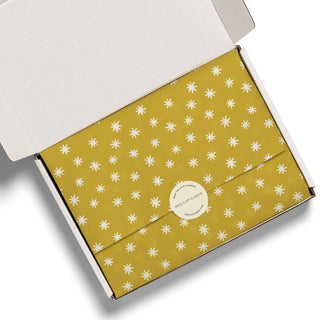Asterisk tissue paper: 5 Sheets - Pretty by Her- handmade locally in Cambridge, Ontario