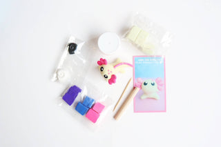 Axel the Axolotl DIY Polymer Clay Kit - Arts & Craft Kit - Pretty by Her- handmade locally in Cambridge, Ontario