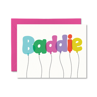 Baddie Balloons Card