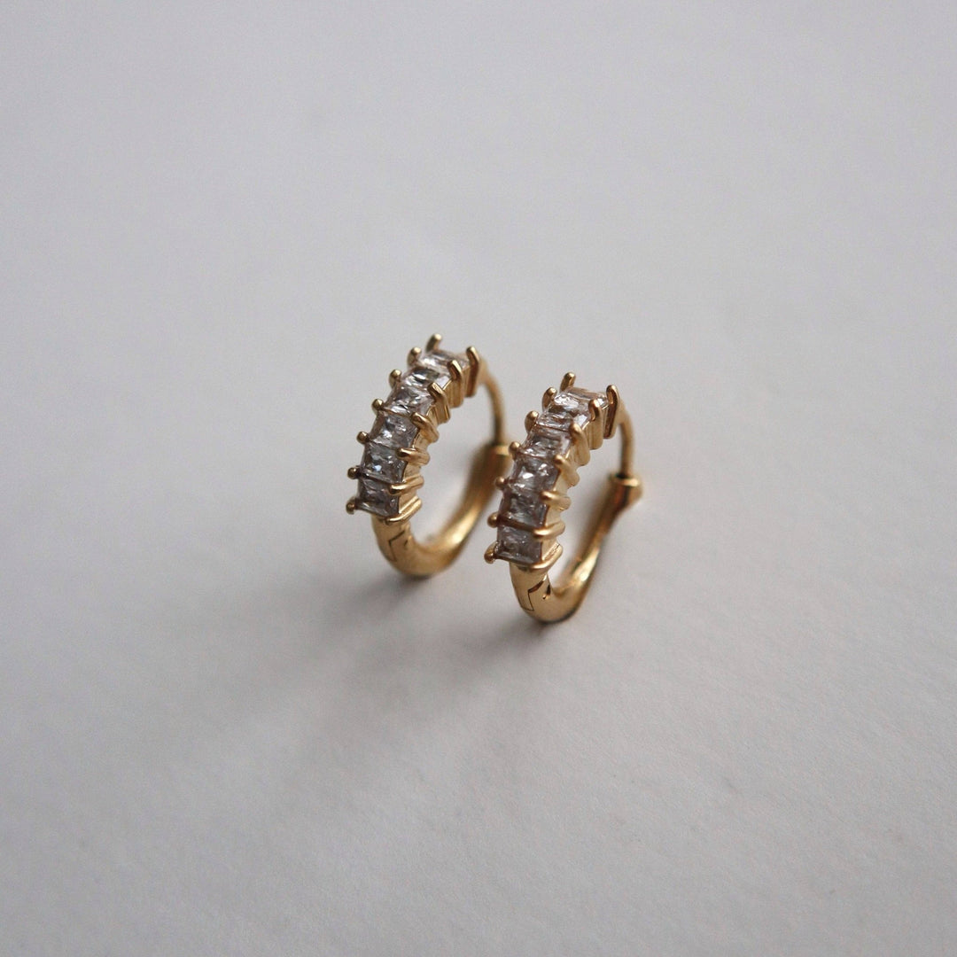 Baguette Hoops - Pretty by Her - handmade locally in Cambridge, Ontario