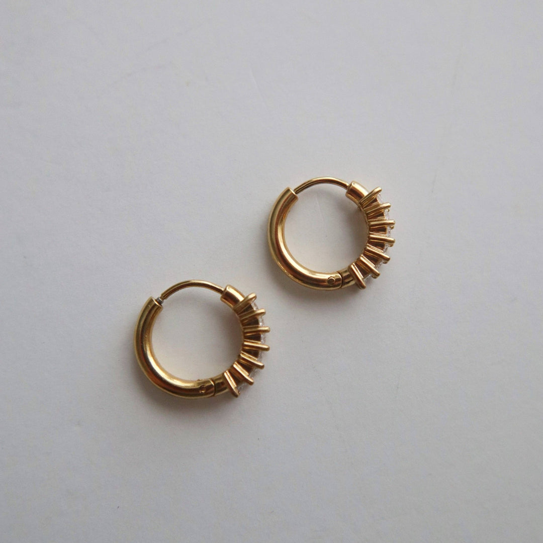 Baguette Hoops - Pretty by Her - handmade locally in Cambridge, Ontario
