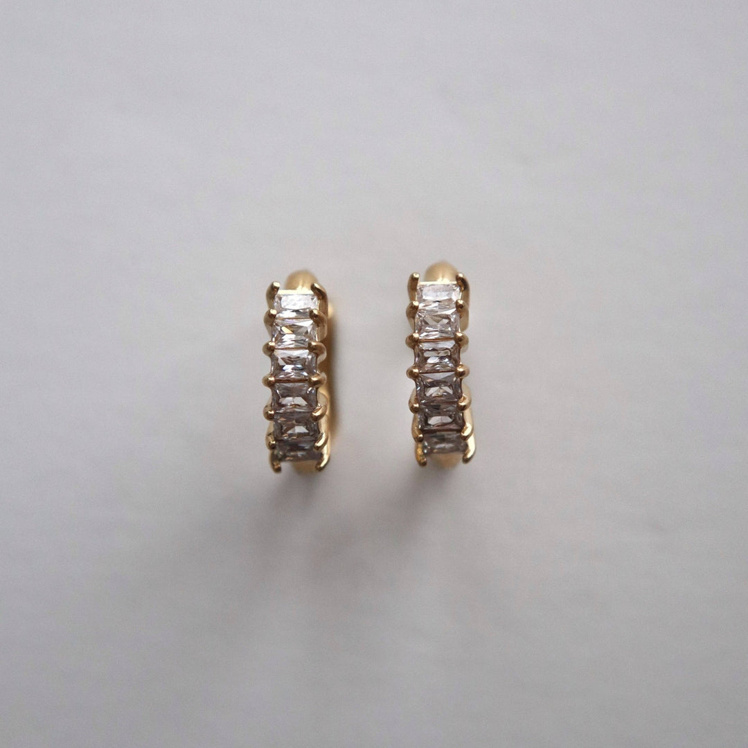 Baguette Hoops - Pretty by Her - handmade locally in Cambridge, Ontario