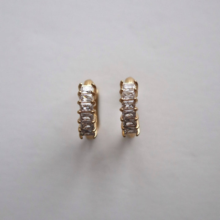 Baguette Hoops - Pretty by Her - handmade locally in Cambridge, Ontario