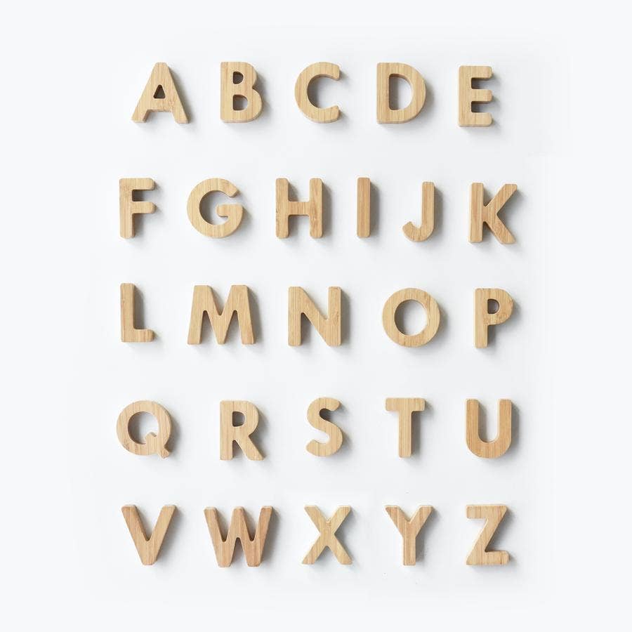 Bamboo Alphabet - Pretty by Her - handmade locally in Cambridge, Ontario