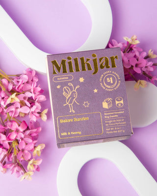 Before Sunrise - Milk & Honey Coconut Soy 8oz Candle - Pretty by Her- handmade locally in Cambridge, Ontario