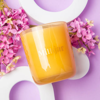 Before Sunrise - Milk & Honey Coconut Soy 8oz Candle - Pretty by Her- handmade locally in Cambridge, Ontario
