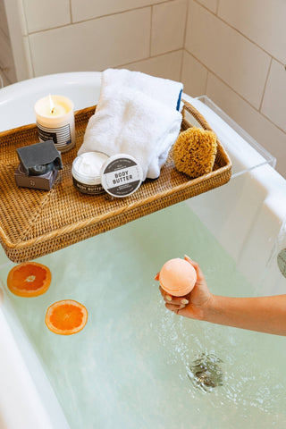 Bergamot & Grapefruit Bath Bomb - Pretty by Her- handmade locally in Cambridge, Ontario