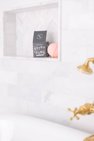 Bergamot & Grapefruit Bath Bomb - Pretty by Her- handmade locally in Cambridge, Ontario