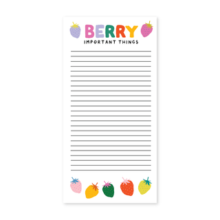 Berry Important Things Notepad - Pretty by Her - handmade locally in Cambridge, Ontario