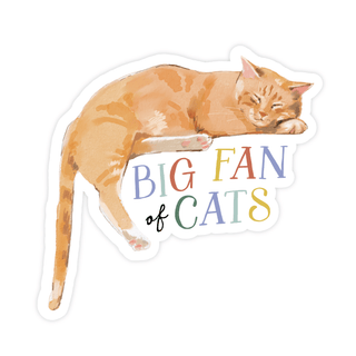Big Fan of Cats Sticker - Pretty by Her - handmade locally in Cambridge, Ontario