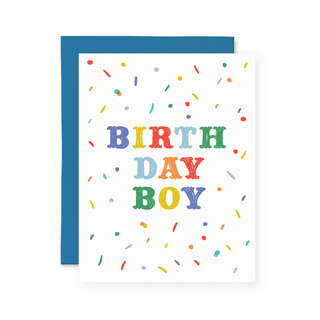 Birthday Boy Card - Pretty by Her - handmade locally in Cambridge, Ontario