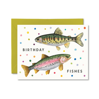 Birthday Fishes Card - Pretty by Her - handmade locally in Cambridge, Ontario