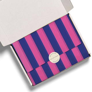Blue and Pink Stripes tissue paper: 5 Sheets - Pretty by Her- handmade locally in Cambridge, Ontario