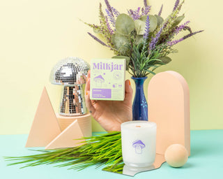 Bohemia - Lemongrass, Lavender & Sage Coconut Soy 8oz Candle - Pretty by Her- handmade locally in Cambridge, Ontario