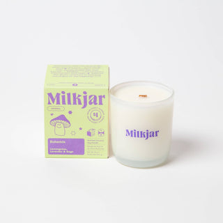 Bohemia - Lemongrass, Lavender & Sage Coconut Soy 8oz Candle - Pretty by Her- handmade locally in Cambridge, Ontario
