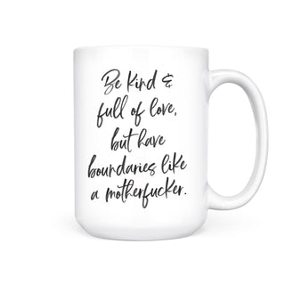 BOUNDARIES MUG - Pretty by Her - handmade locally in Cambridge, Ontario