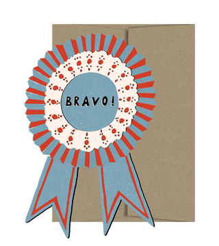 Bravo Medallion - Die Cut Card - Pretty by Her- handmade locally in Cambridge, Ontario