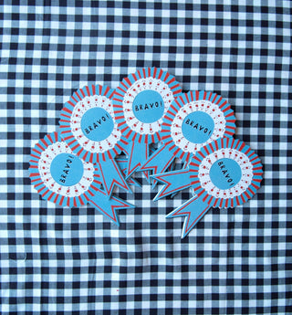 Bravo Medallion - Die Cut Card - Pretty by Her- handmade locally in Cambridge, Ontario