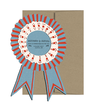 Bravo Medallion - Die Cut Card - Pretty by Her- handmade locally in Cambridge, Ontario