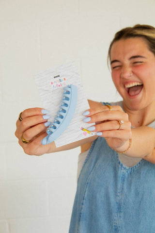 Bright Sky Banana Clip - Pretty by Her- handmade locally in Cambridge, Ontario