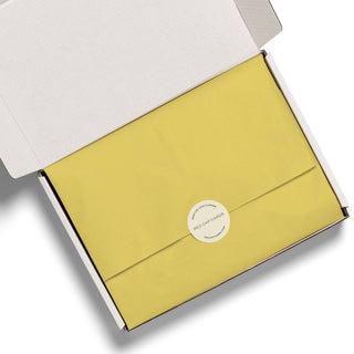 Butter Yellow tissue paper: 8 Sheets - Pretty by Her- handmade locally in Cambridge, Ontario