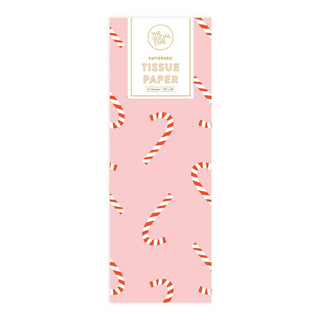 Candy Cane Holiday Tissue Paper - Pretty by Her - handmade locally in Cambridge, Ontario